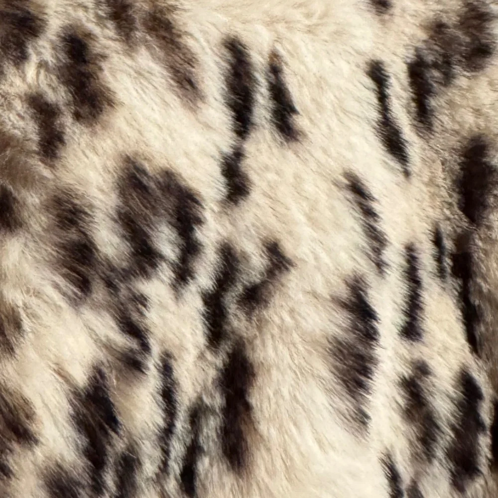 Anthropologie Plush Fur Animal Print Coat xs/small - Picture 13 of 13